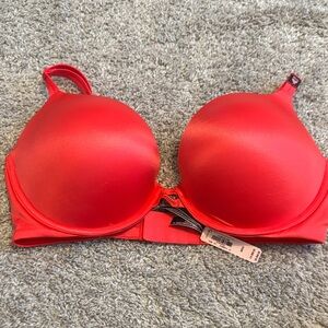 Victoria's Secret Red Padded T-Shirt Bra